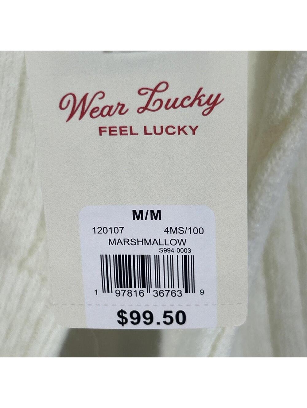 $99 Lucky Brand Womens Ribbed Knit Hooded Sweater Marshmallow Size M - Picture 6 of 10